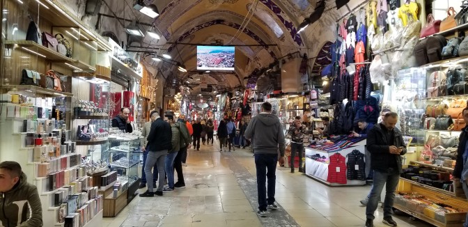 The Grand Bazaar that was not very crowded.